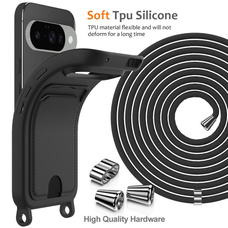 Etui Google Pixel 10 / 10 Pro Silikonowy Uchwyt Na Karty Etui Ochronne