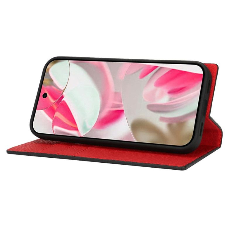 Flip Kotelot Do Google Pixel 10 / 10 Pro Teksturowany Pasek Skórzany