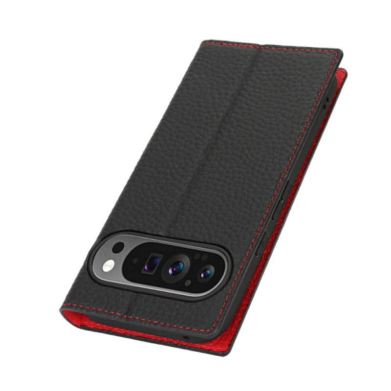 Flip Kotelot Do Google Pixel 10 / 10 Pro Teksturowany Pasek Skórzany