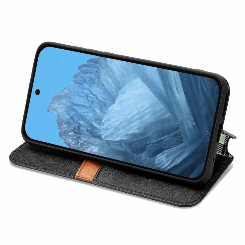 Flip Kotelot Google Pixel 10 / 10 Pro Obramowanie Z Efektem Zamszu