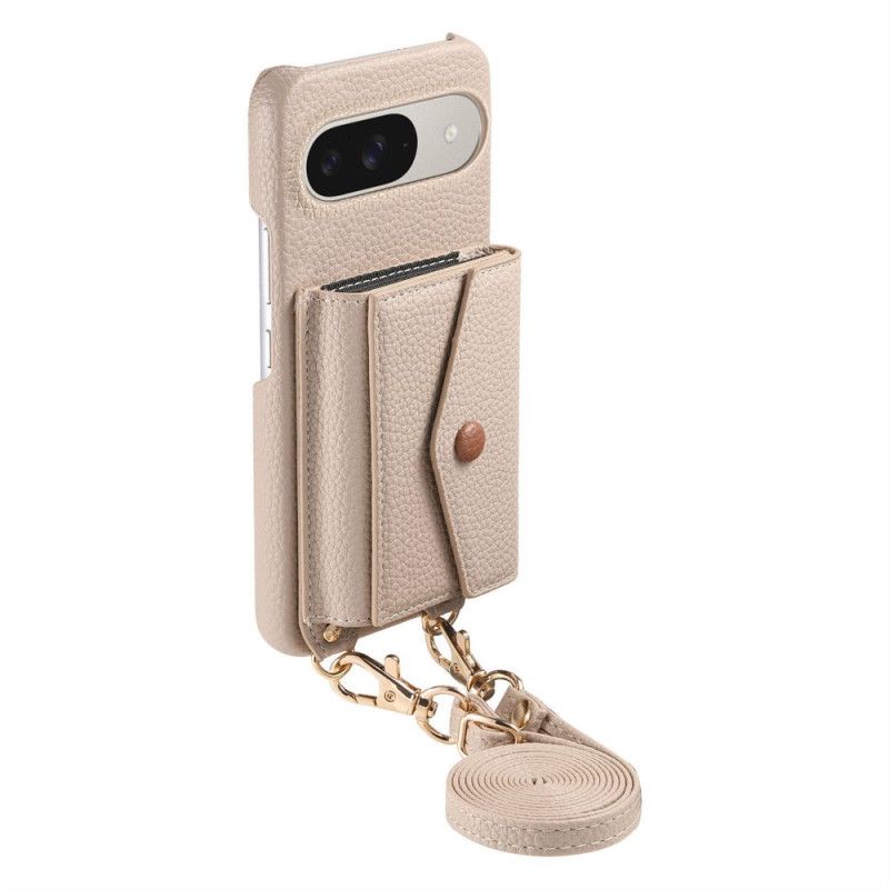 Futerały Google Pixel 10 / 10 Pro Etui Na Telefon Lustrzany Uchwyt Na Karty I Pasek Na Ramię