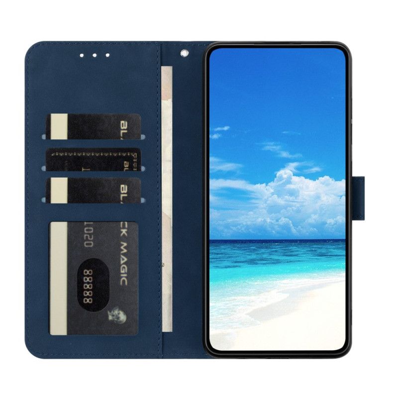 Skórzany Futerał Google Pixel 10 / 10 Pro Etui Na Telefon Nadruk Motyli I Kwiatów