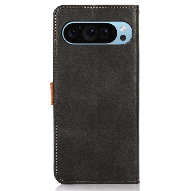 Skórzany Futerał Google Pixel 10 / 10 Pro Etui Na Telefon Złote Zapięcie Khazneh