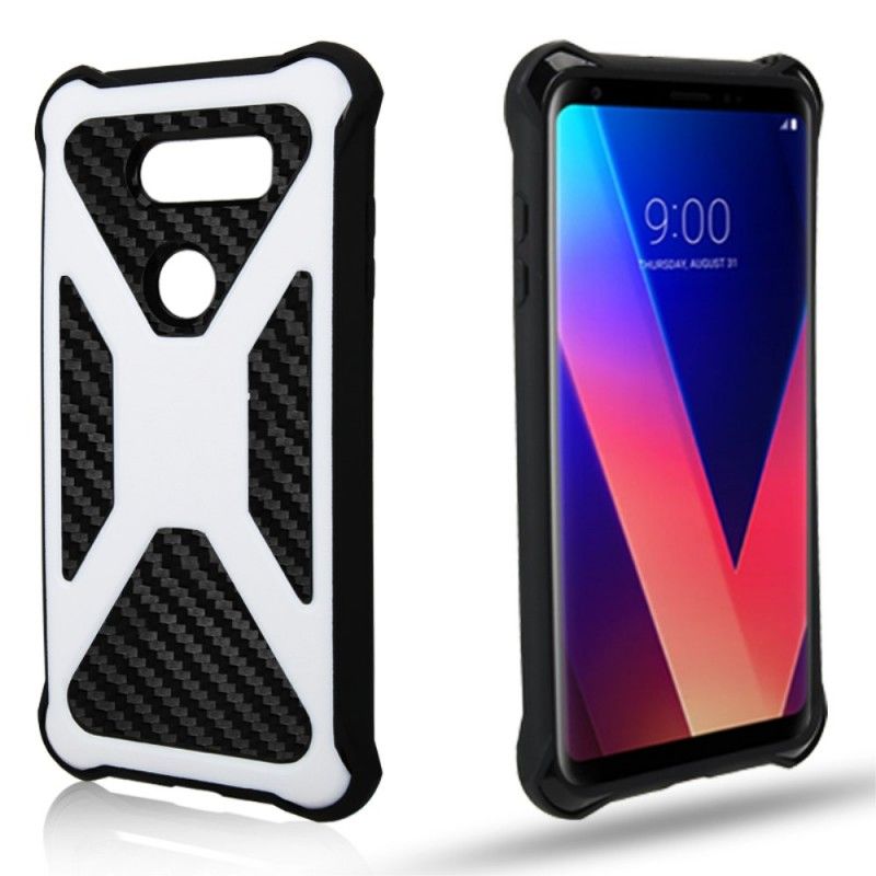 Etui LG V30 Czarny Ultra Odporne Włókno Węglowe