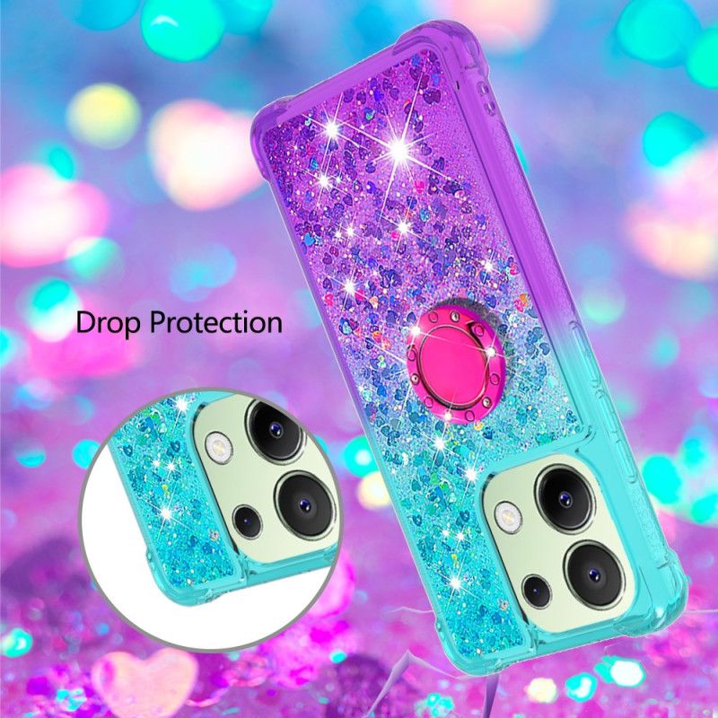 Etui Do Xiaomi Redmi Note 13 4g Brokatowy Uchwyt Na Pierścionek