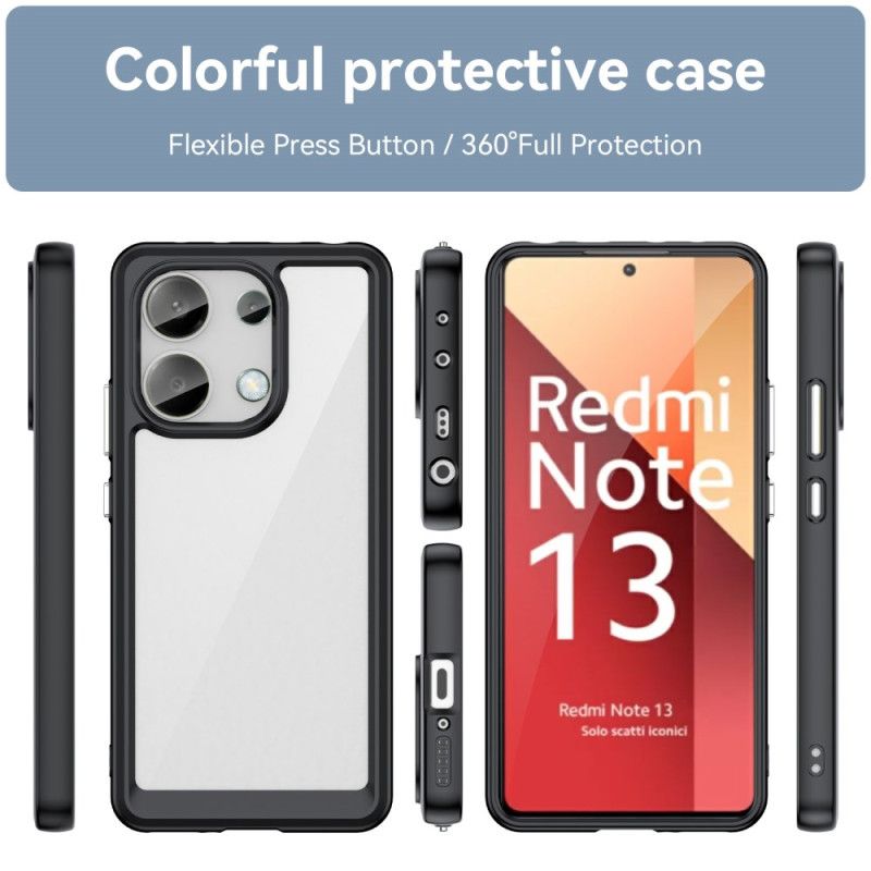 Etui Xiaomi Redmi Note 13 4g Hybrydowe Kolorowe Krawędzie Etui Ochronne