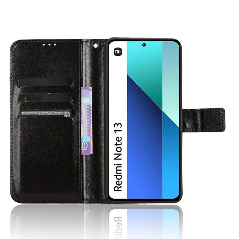 Pokrowce Xiaomi Redmi Note 13 4g Błyszcząca Sztuczna Skóra Z Paskiem