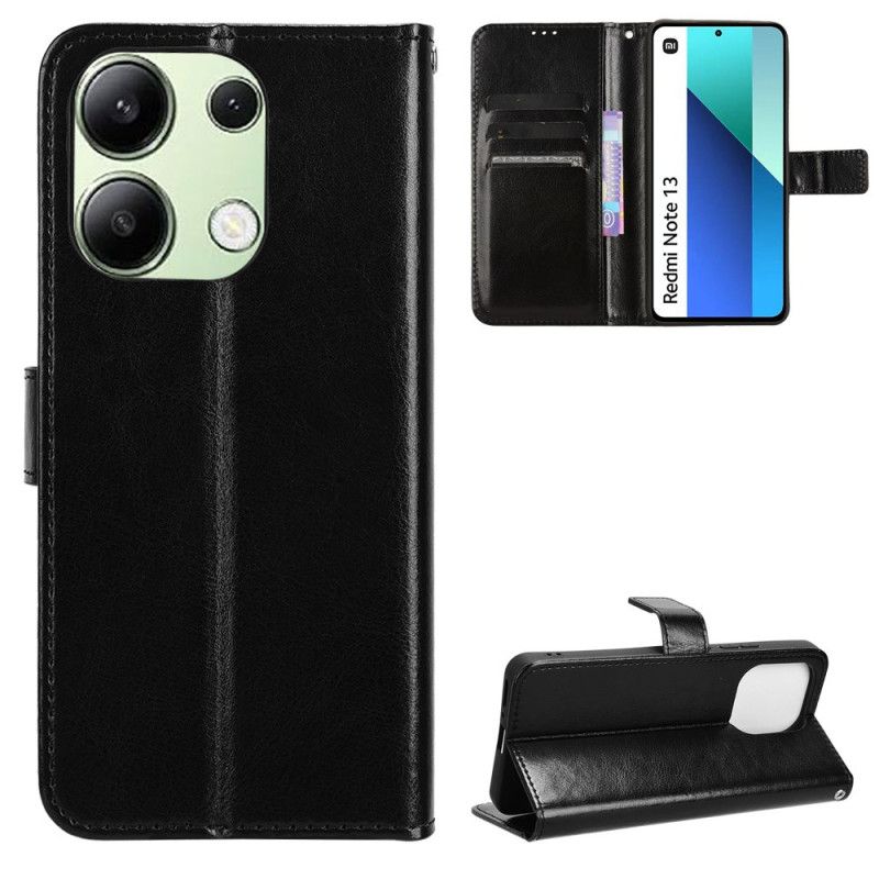 Pokrowce Xiaomi Redmi Note 13 4g Błyszcząca Sztuczna Skóra Z Paskiem