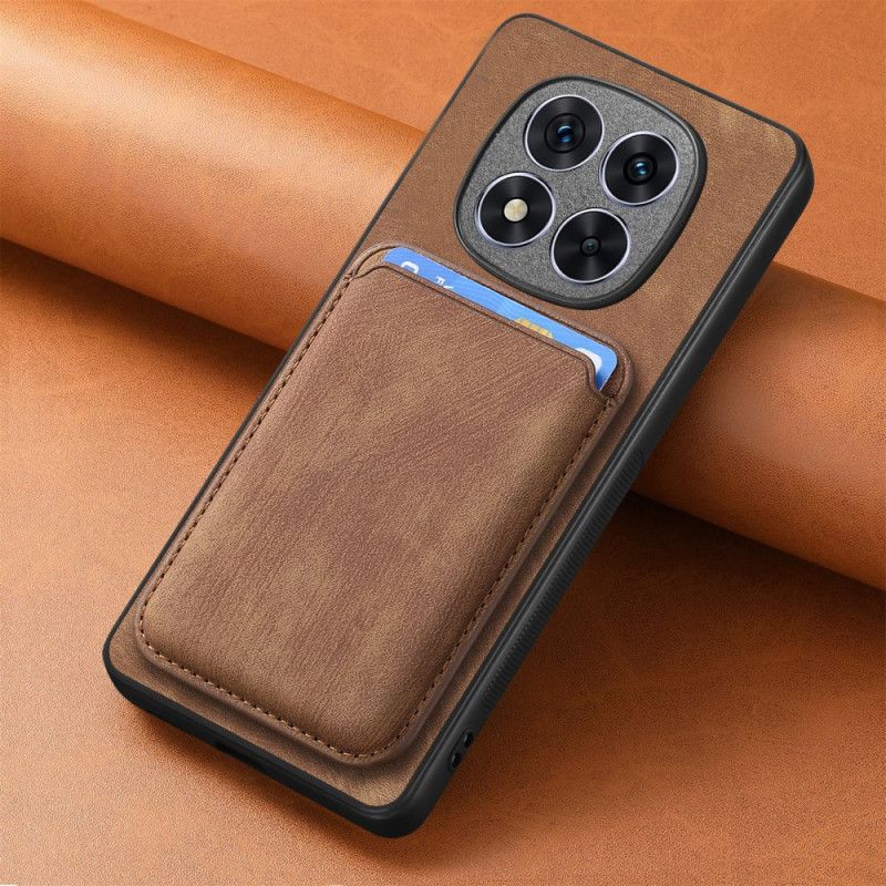 Etui Do Xiaomi Redmi Note 14 Pro 5g Odpinany Uchwyt Na Karty Z Imitacji Skóry