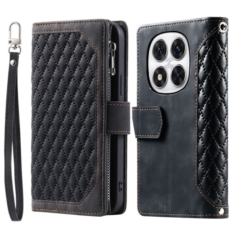 Etui Folio Do Xiaomi Redmi Note 14 Pro 5g Portfel Pikowany