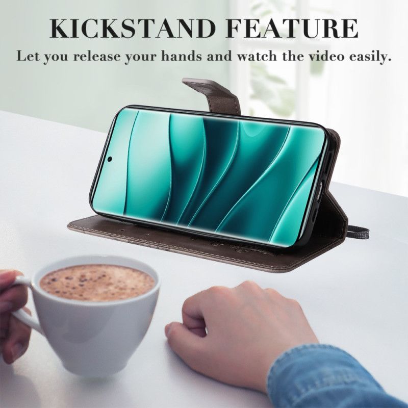 Etui Folio Xiaomi Redmi Note 14 Pro 5g Gigantyczne Motyle Etui Ochronne