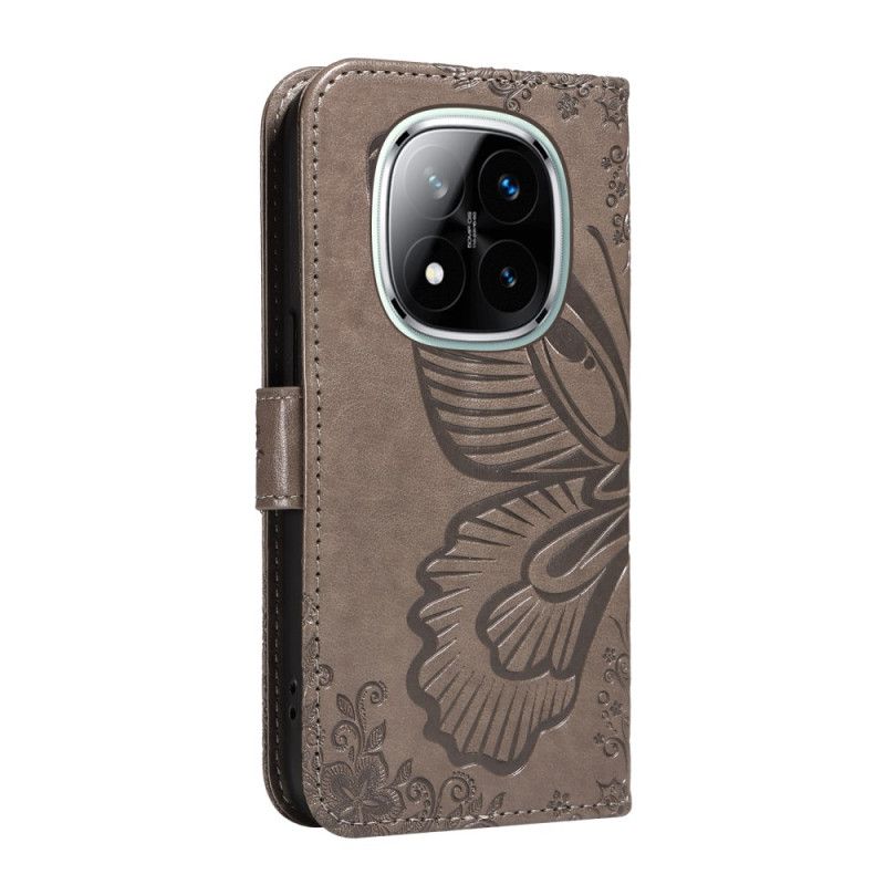 Etui Folio Xiaomi Redmi Note 14 Pro 5g Graficzny Motyl