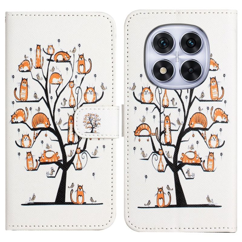 Etui Folio Xiaomi Redmi Note 14 Pro 5g Kot Na Drzewie