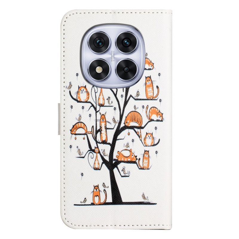 Etui Folio Xiaomi Redmi Note 14 Pro 5g Kot Na Drzewie