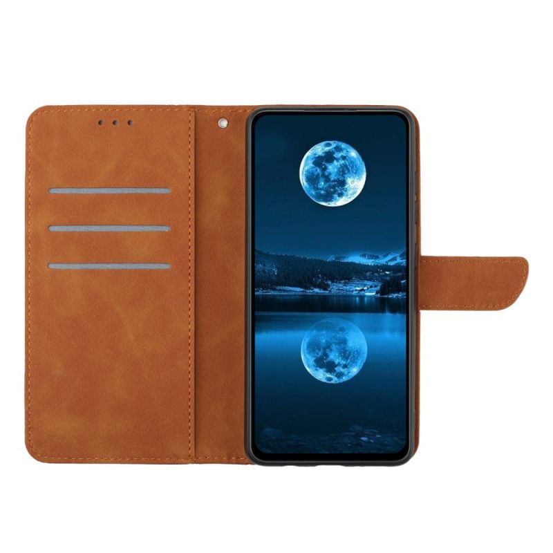 Etui Folio Xiaomi Redmi Note 14 Pro 5g Linie I Kreski Z Paskiem Etui Ochronne
