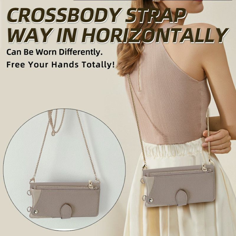 Etui Folio Xiaomi Redmi Note 14 Pro 5g Portfel Z Łańcuszkiem Etui Ochronne