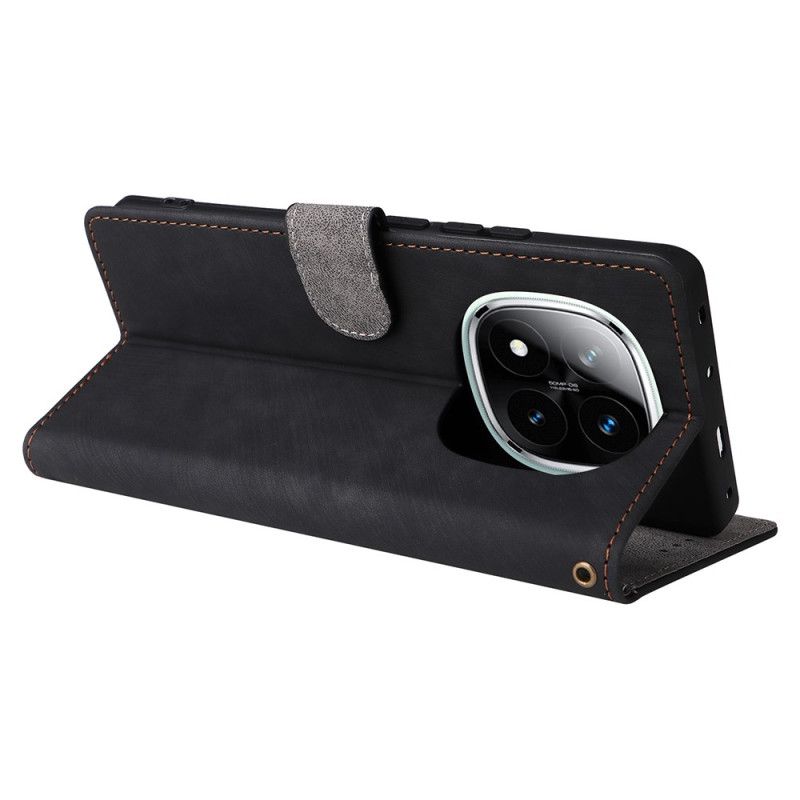 Etui Folio Xiaomi Redmi Note 14 Pro 5g Wariacja Na Temat Zamszu Etui Ochronne