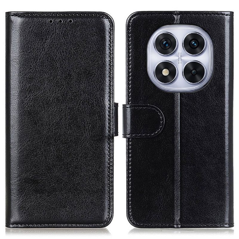 Etui Folio Xiaomi Redmi Note 14 Pro 5g Woskowana Sztuczna Skóra Etui Ochronne