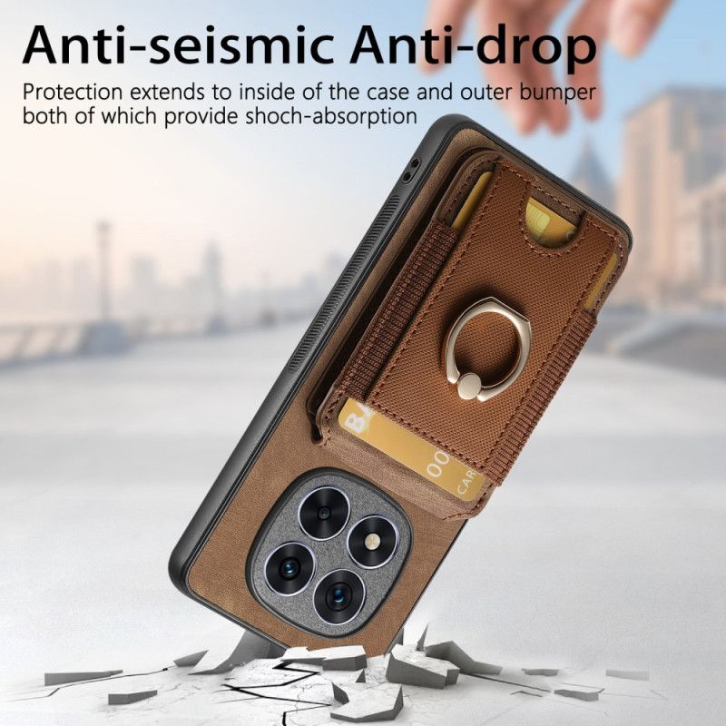 Etui Xiaomi Redmi Note 14 Pro 5g Magnetyczny Uchwyt Na Karty Z Pionową Klapką