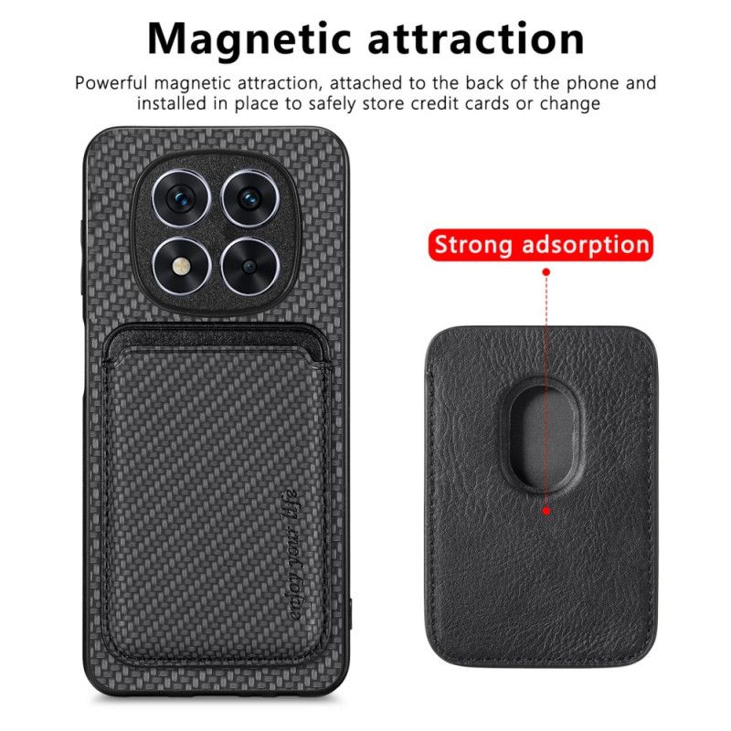 Etui Xiaomi Redmi Note 14 Pro 5g Odpinany Uchwyt Na Karty Z Włókna Węglowego Etui Ochronne
