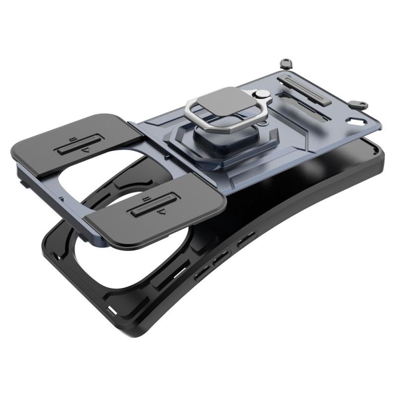 Etui Xiaomi Redmi Note 14 Pro 5g Wytrzymały Uchwyt Na Pierścionek I Osłona Obiektywu