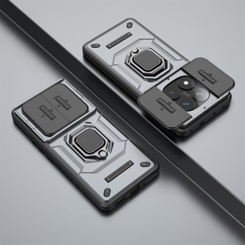 Etui Xiaomi Redmi Note 14 Pro 5g Wytrzymały Uchwyt Na Pierścionek I Osłona Obiektywu