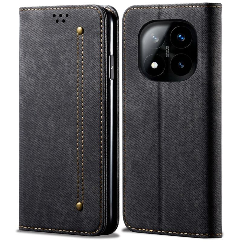 Flip Kotelot Do Xiaomi Redmi Note 14 Pro 5g Materiał Dżinsowy