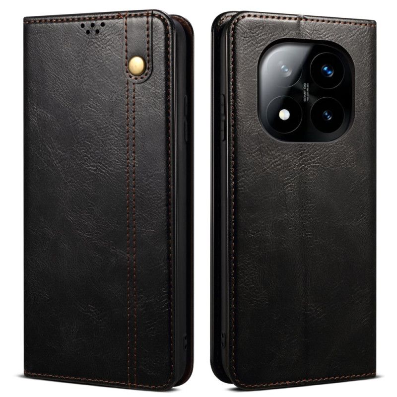 Flip Kotelot Do Xiaomi Redmi Note 14 Pro 5g Woskowana Skóra Ekologiczna