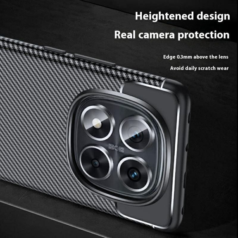 Futerały Xiaomi Redmi Note 14 Pro 5g Etui Na Telefon Klasyczny Karbon Włókno