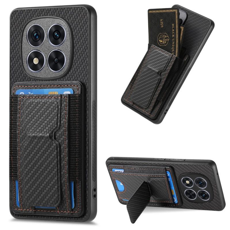 Futerały Xiaomi Redmi Note 14 Pro 5g Etui Na Telefon Podstawka I Uchwyt Na Karty Z Włókna Węglowego