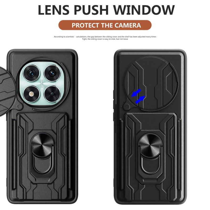 Futerały Xiaomi Redmi Note 14 Pro 5g Etui Na Telefon Przesuwana Osłona Aparatu I Podstawka
