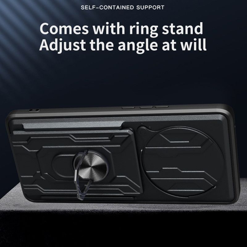 Futerały Xiaomi Redmi Note 14 Pro 5g Etui Na Telefon Przesuwana Osłona Aparatu I Podstawka