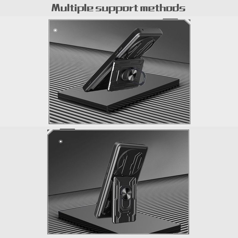 Futerały Xiaomi Redmi Note 14 Pro 5g Etui Na Telefon Przesuwana Osłona Aparatu I Podstawka