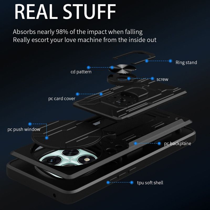 Futerały Xiaomi Redmi Note 14 Pro 5g Etui Na Telefon Przesuwana Osłona Aparatu I Podstawka