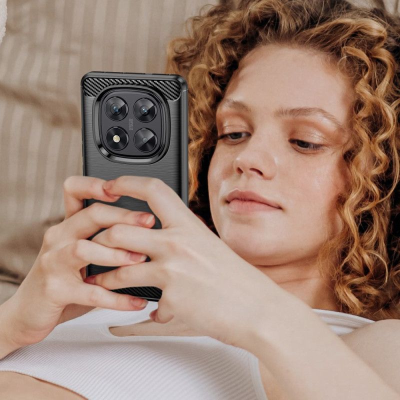 Futerały Xiaomi Redmi Note 14 Pro 5g Etui Na Telefon Szczotkowane Włókno Węglowe
