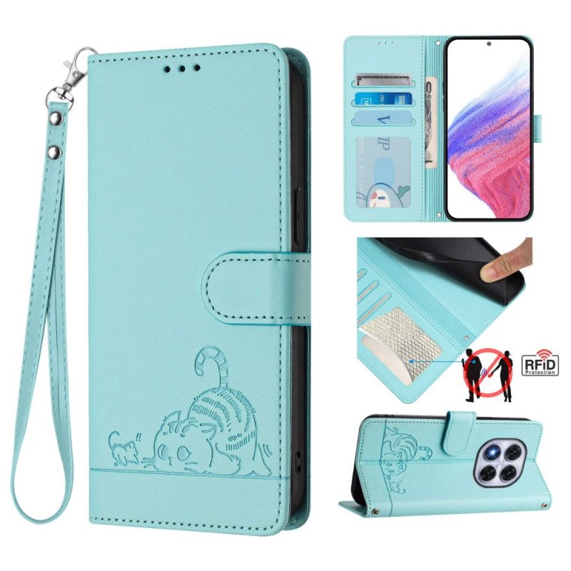 Pokrowce Xiaomi Redmi Note 14 Pro 5g Ochrona Rfid Z Motywem Kota