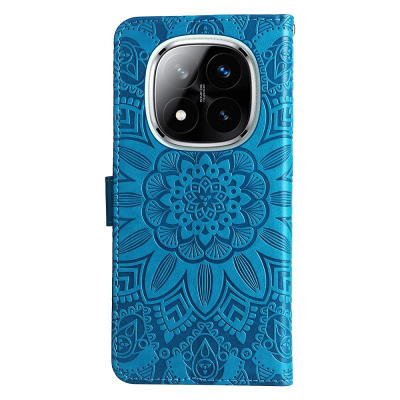 Skórzany Futerał Xiaomi Redmi Note 14 Pro 5g Etui Na Telefon Ekstrawagancka Mandala
