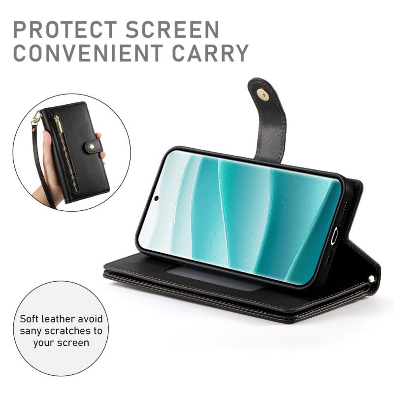 Skórzany Futerał Xiaomi Redmi Note 14 Pro 5g Etui Na Telefon Portfel Premium