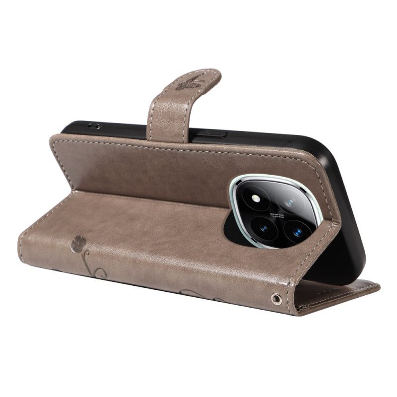 Skórzany Futerał Xiaomi Redmi Note 14 Pro 5g Etui Na Telefon Roślinny