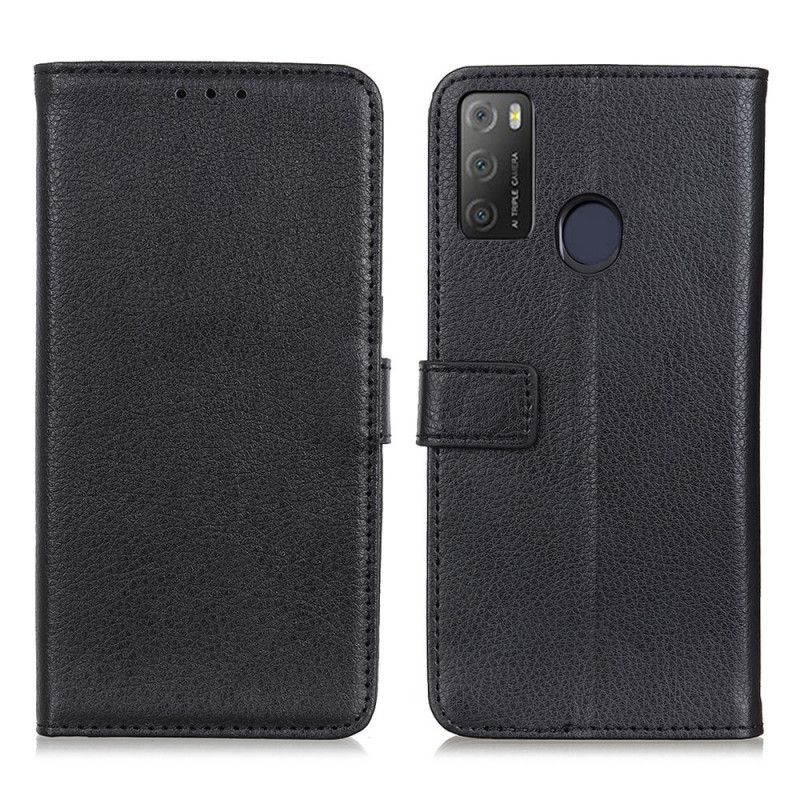 Etui Folio Alcatel 3l (2021) / 1s (2021) Premium Litchi Skóra Etui Ochronne