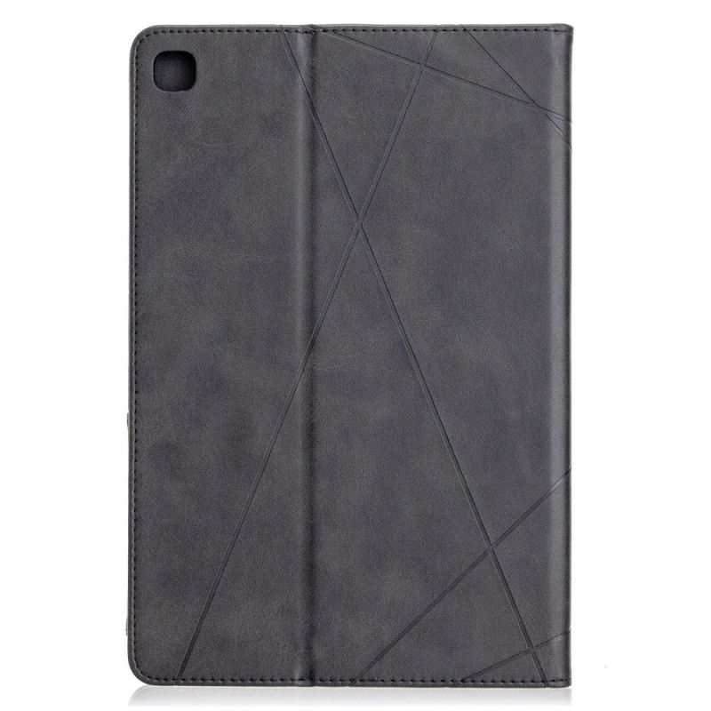 Case Samsung Galaxy Tab S5e Szary Czarny Etui na Telefon Geometria