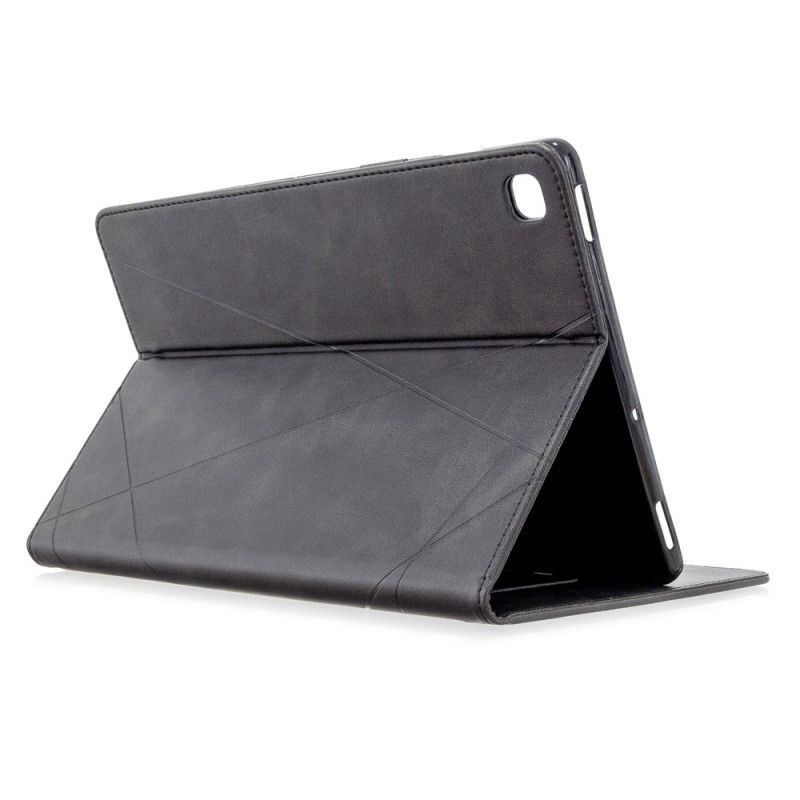 Case Samsung Galaxy Tab S5e Szary Czarny Etui na Telefon Geometria