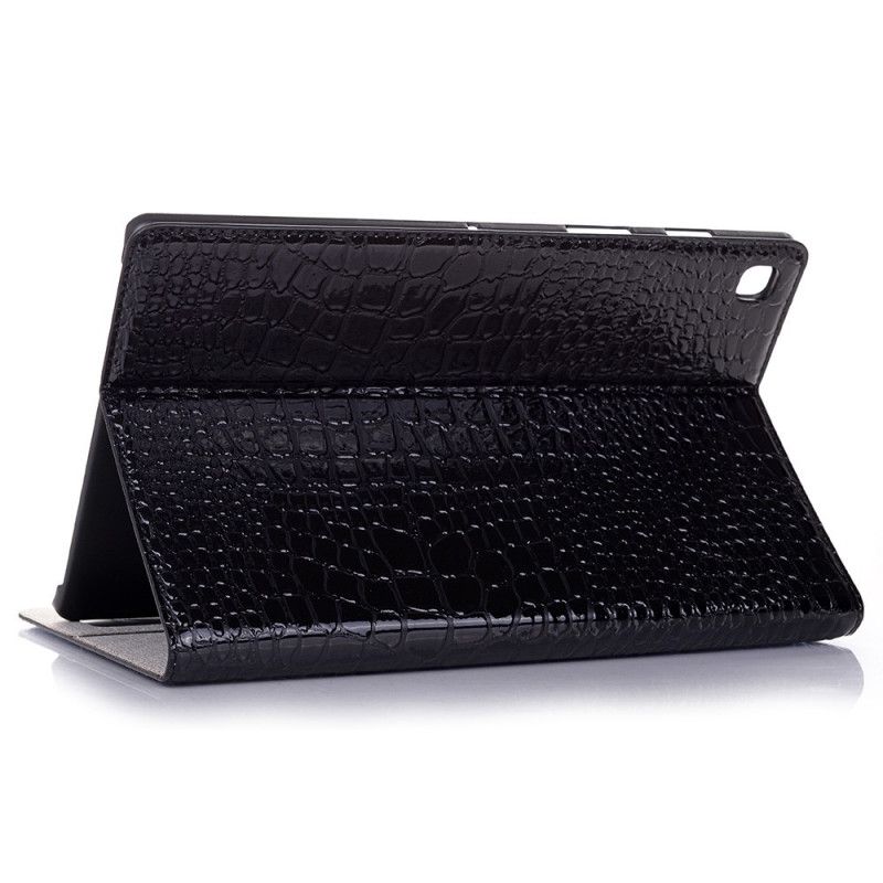 Etui Samsung Galaxy Tab S5e Czerwony Czarny Tekstura Krokodyla Etui Ochronne