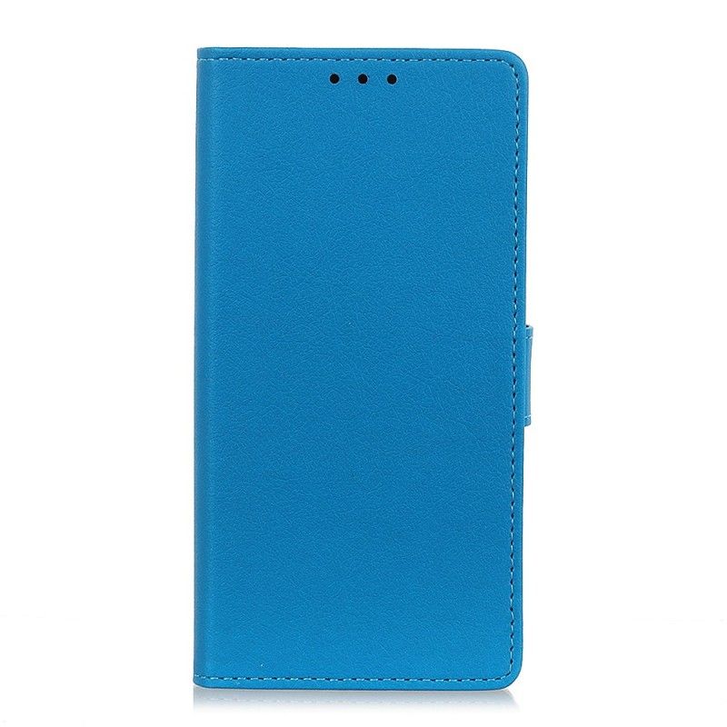 Etui Folio Samsung Galaxy A10 Czerwony Czarny Prosta Sztuczna Skóra