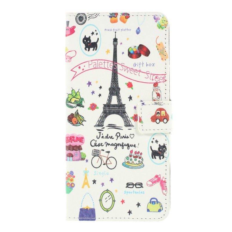 Etui Folio Samsung Galaxy A10 Kocham Paryż Etui Ochronne