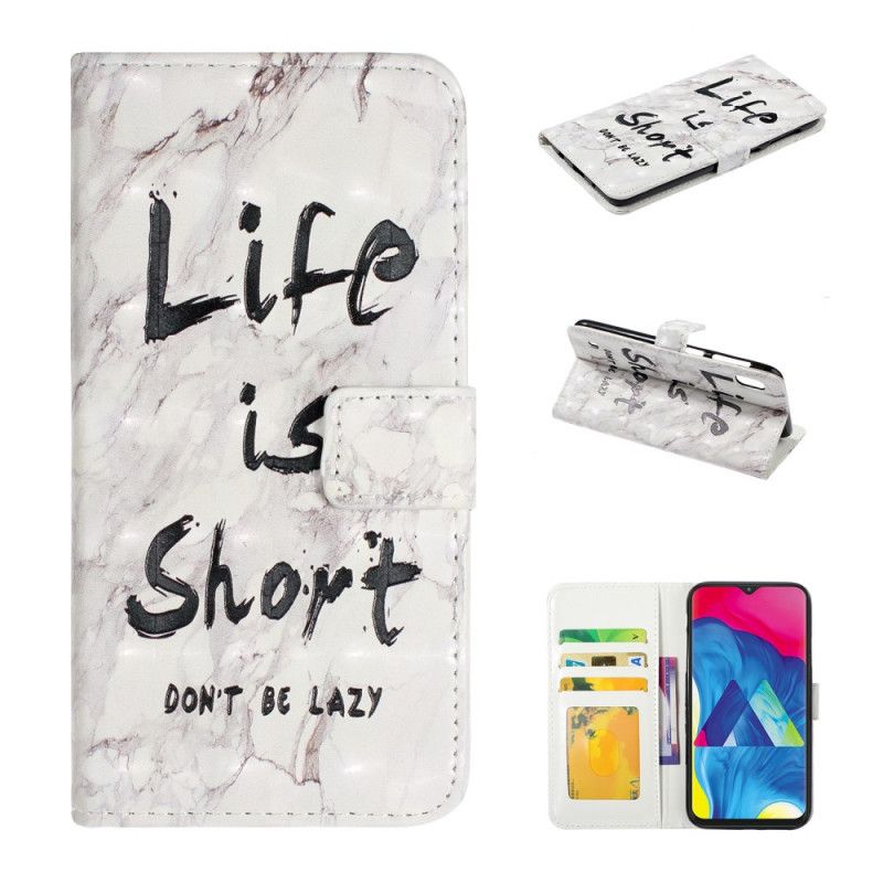 Etui Folio Samsung Galaxy A10 Życie Jest Krótkie Etui Ochronne