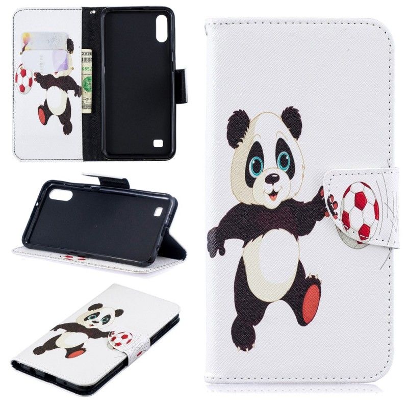 Etui Folio Samsung Galaxy A10 Stopa Pandy Etui Ochronne