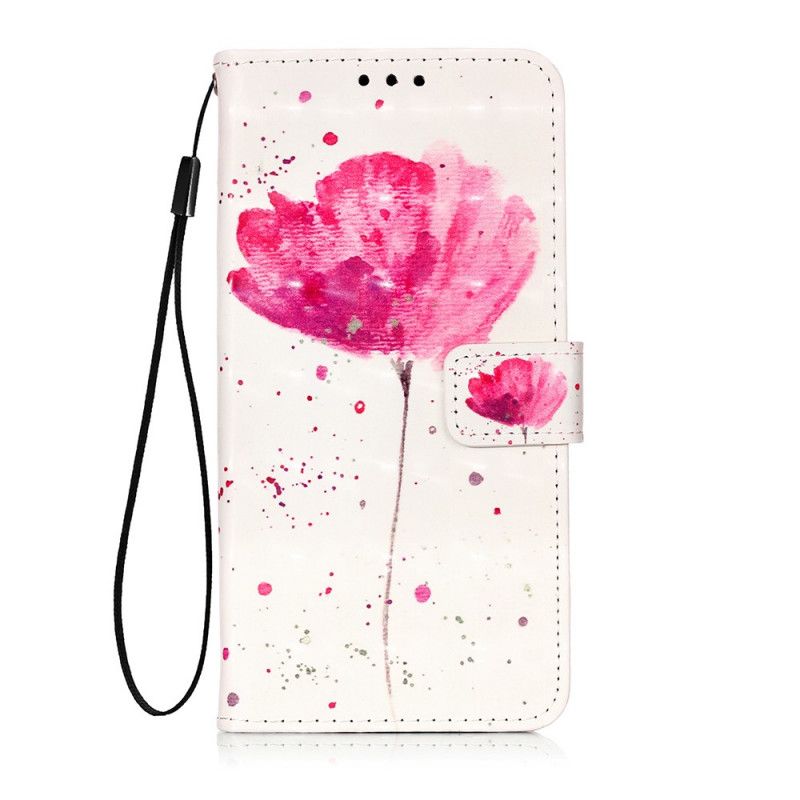 Etui Folio Sony Xperia 5 Mak Akwarelowy