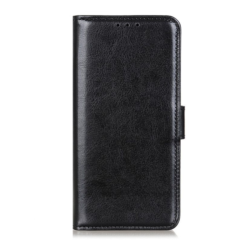 Etui Folio Samsung Galaxy Note 10 Lite Biały Czarny Niesamowity Efekt Skóry Etui Ochronne
