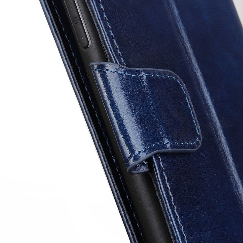 Etui Folio Samsung Galaxy Note 10 Lite Czarny Klasyczny Efekt Skóry Etui Ochronne